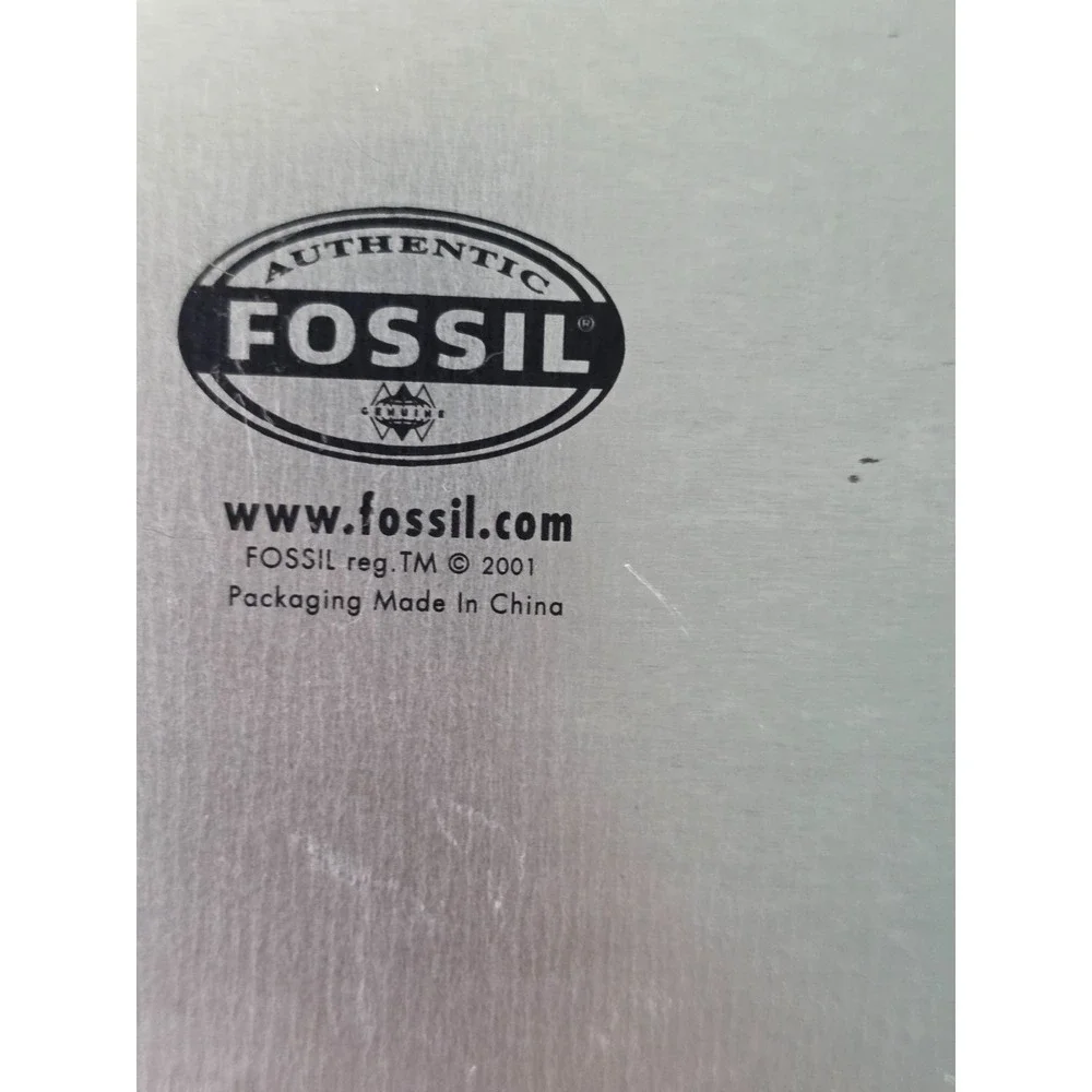 Fossil Silver Wine Accessory Kit Tin Corkscrew Stopper Charm Cork Opener Vintage